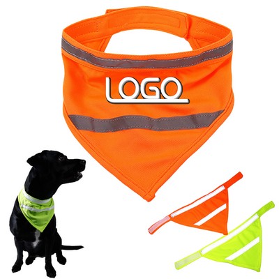 Pet Reflective Triangular Scarf