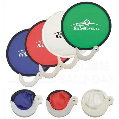 Pocket-sized Portable Foldable Frisbee pop-up hand Fan