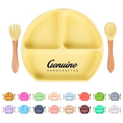 Silicone Grippy Toddler Plate