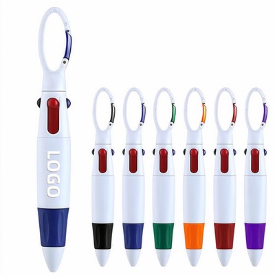4-Color Mountaineer Buckle Ballpoint Pen