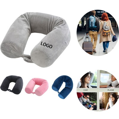 Adjustable Travel Neck Pillow 360 Support Airplane Car Office