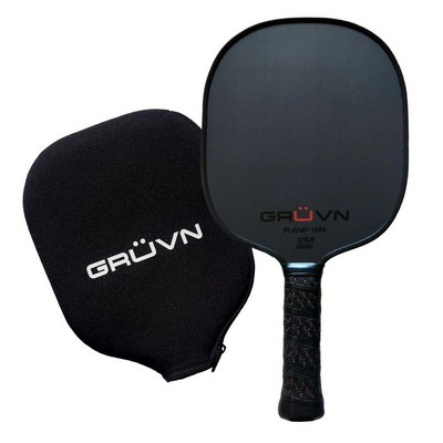 GRUVN Raw-16R Pickleball Paddle Size 15.55'' - Black/Red