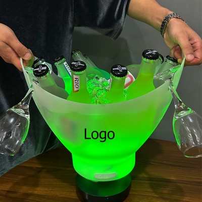 7L Ice Bucket for Wine, Soda, Drinks with Built in Wireless Bluetooth Speaker
