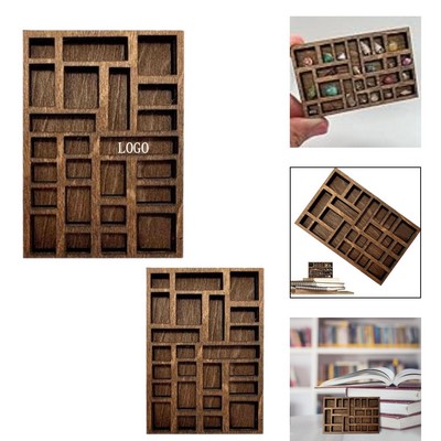 Mini Wooden Trinket Display Shelf