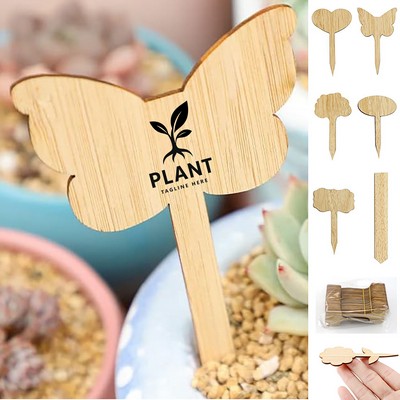 Eco-Friendly Wooden Bamboo Plant Tags Garden Markers