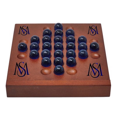 Wood Solitaire Game - Travel Size