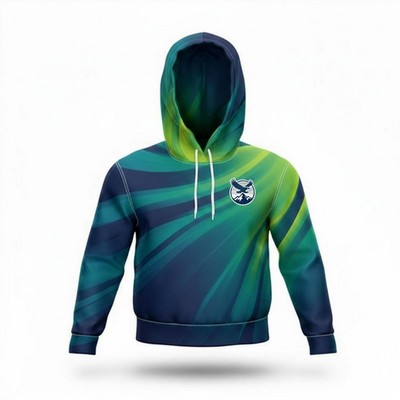 Unisex Fleece Lined Cropped Hoodie Full Color