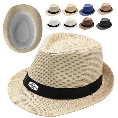 Straw Fedora Hat