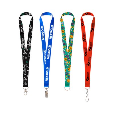 3/4" Eco-Friendly Recycled Polyester (rPET) Lanyard