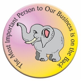 Elephant Photo Hand Mirror (2½" Diameter)