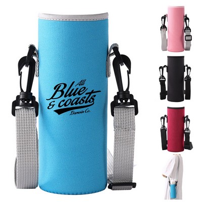 17Oz Insulated Oxford Cloth Drink Sleeve with Detachable Handle