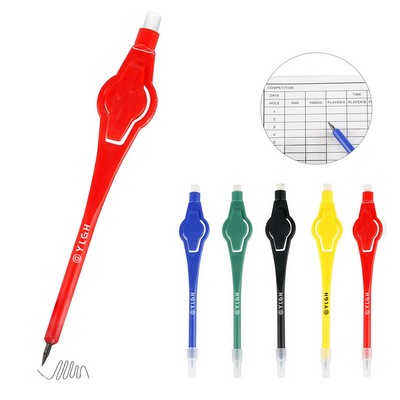 Round Clip Golf Scoring Pencil With Eraser