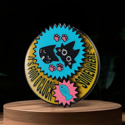 Custom Interlocking Gear Spinner Pin