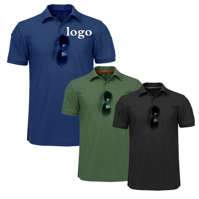 Short-Sleeved Polo Sports Tee