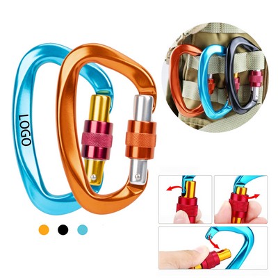 D Shaped Nut Aviation Aluminum Carabiner