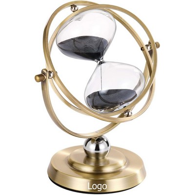 Hourglass Sand Timer 30/60 Minutes 720 Degree Rotating