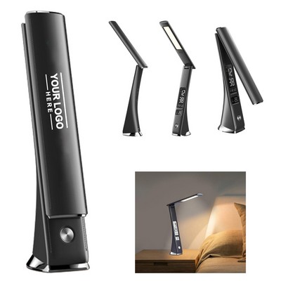 Rechargeable LED Desk Lamp with LCD Display
