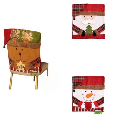 Christmas-style chair cover