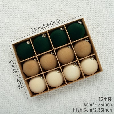 Velvet Christmas Ornament Ball Holiday Tree Decoration