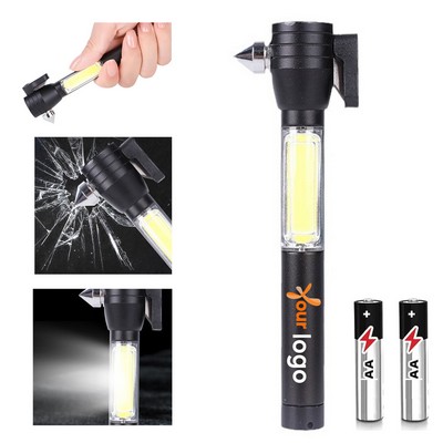 Tactical 1000Lumen 5 1/2" Aluminum Flashlight With Magnetic Base And Window Breaker