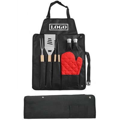 7 Piece BBQ Apron Set