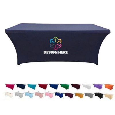 6' Full Color Stretch Table Cover