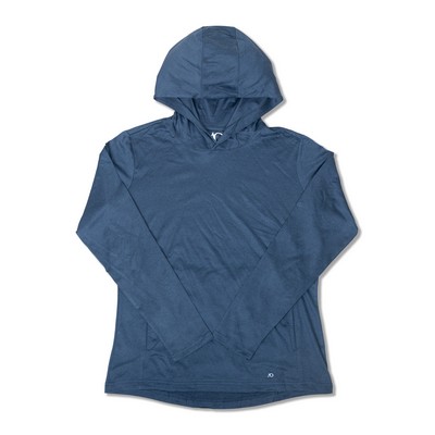 Ladies Blacks Beach Hoodie-Navy Heather