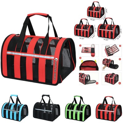 Pet Travel Carrier Breathable Portable Nylon Mesh Bag