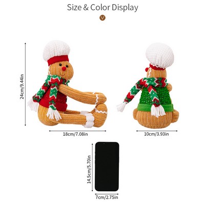 Christmas Gingerbread Man Curtain Tieback Home Window Decor Hanging Ornament