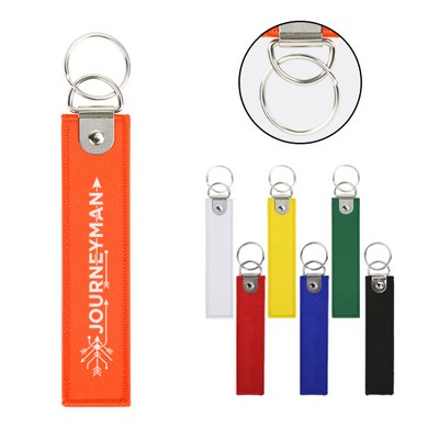 Custom Woven Polyester Flight Keytag