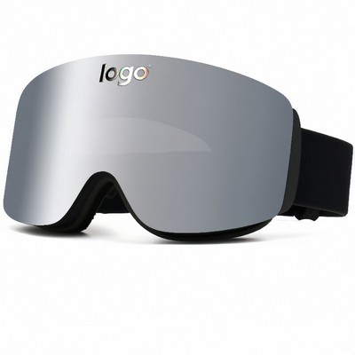 Magnetic Double-Lens Anti-Fog Ski Goggles for Winter Sports