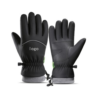 Men's Waterproof Thermal Ski Gloves with Touchscreen Tip