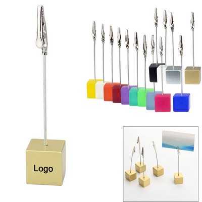Cube Memo Clip Note Holder