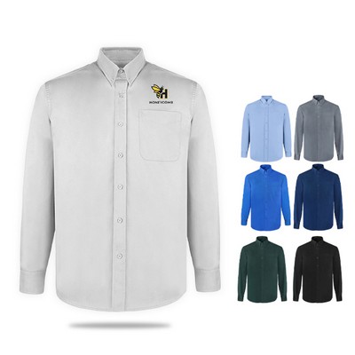 Men's Long-Sleeve Professional Twill Shirt