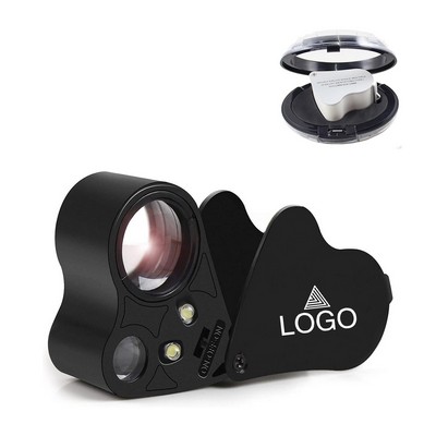 30X 60X LED Light Jewelers Loupe Magnifier