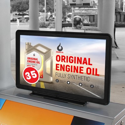 Gas Pump Topper - 20"w x 12"h - Single Sided - Custom Print