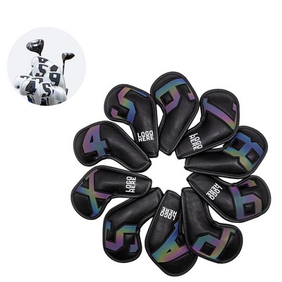 Golf Iron Numbered Head Covers Set Of 10