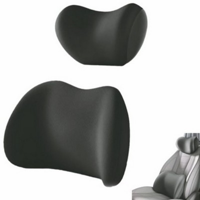 Memory Foam Car Headrest & Lumbar Support Set