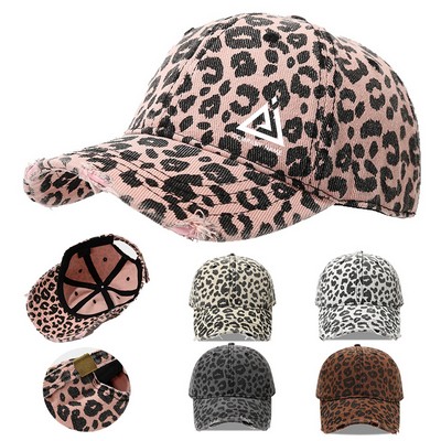 Adjustable Snapback Hats Leopard Baseball Caps