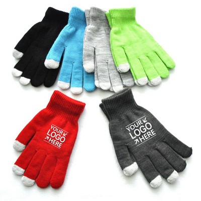 Winter Thermal Knit Touchscreen Gloves For Smartphones