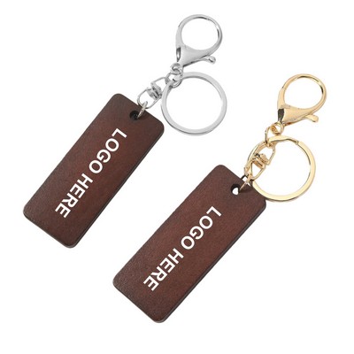 Customizable Beech Wood Keychain