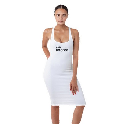 Heavy Cotton Spandex 2x1 Rib Racerback Dress