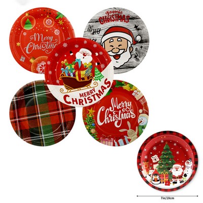 Festive Customizable Disposable Dessert Plates