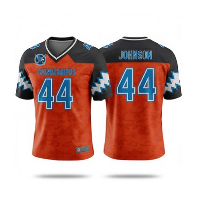 Men's & Kids Sublimation Mesh&Interlock Flag Football Jersey