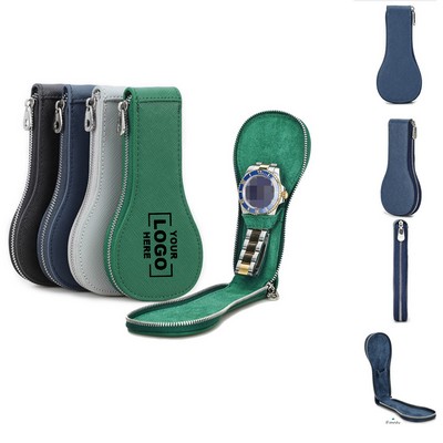 Leather Travel Watch Storage Case