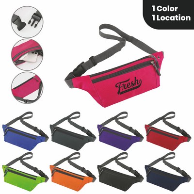 Custom Three Zippered Running Belt Bag