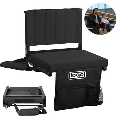 Oxford Foldable Stadium Seat with Back Support