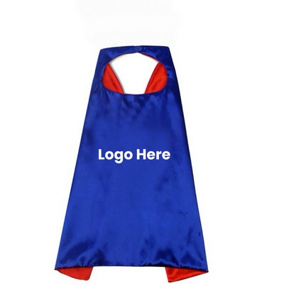 Double Layer Satin Adult Superhero Cape