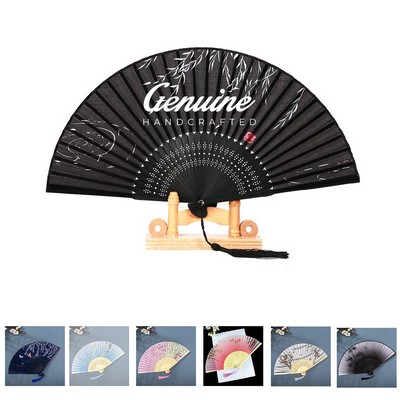 Bamboo Paper Cloth Hand Fan