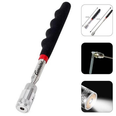 Extendable Magnetic Pickup Tool with Light